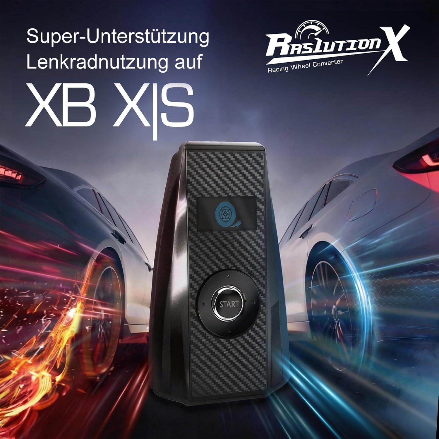 Mcbazel Brook Ras1ution X Racing Wheel Converter für Xbox Series X|S, Xbox One, Xbox 360 – Force Feedback, App-Anpassung