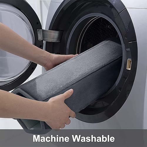 Miniatura 8 de Buganda Meomry - Alfombras de baño de espuma y alfombras de inodoro en forma de U, tamaño 24 x 16 pulgadas y alfombras de inodoro de 24 x 20