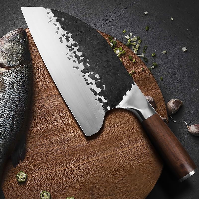 Meat Cleaver,Cleaver Knife Handmade 5CR15MOV Steel Stainless Kitchen Butcher Knife Chop Chinese Cleaver Kitchen Knife Chef Knife Cooking Tools