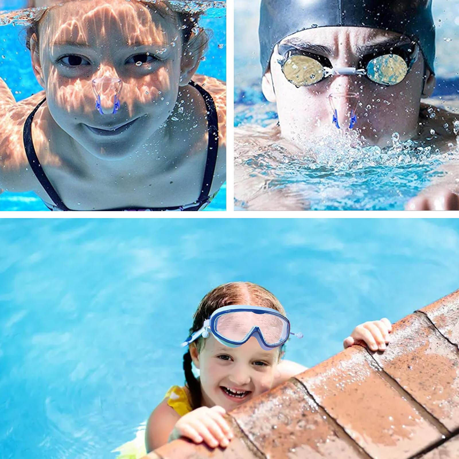 Lunette Piscine Enfant Anti-Buée & UV - Vision Panoramique, Réglage