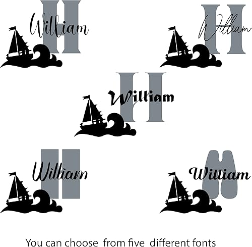 Miniatura 20 de Calcomanías de pared personalizadas con nombre de hojas de pájaros animados para niños, calcomanías de pared personalizadas para habitación de niñas