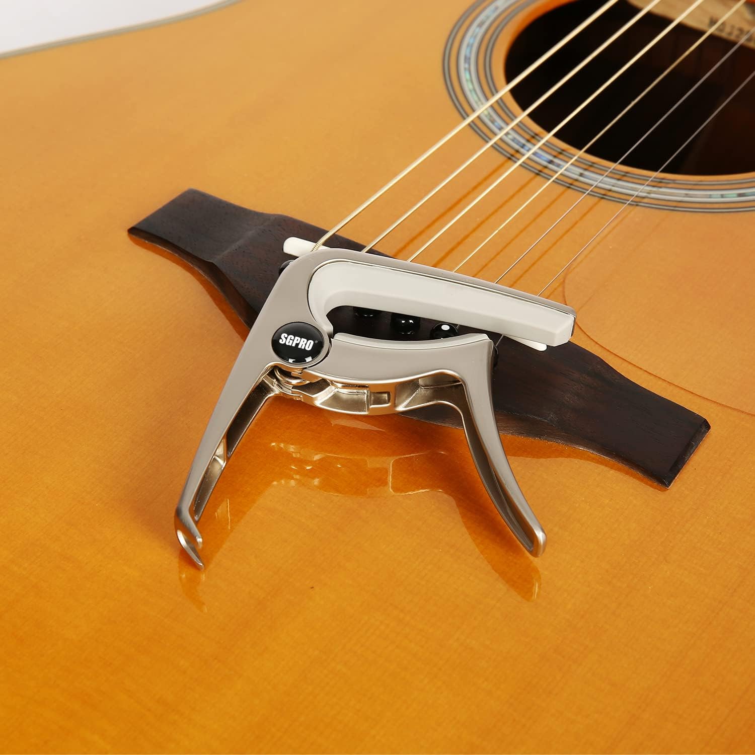 SGPRO SG-GC20B 3-in-1 Guitar Capo with Pin Puller, Pink