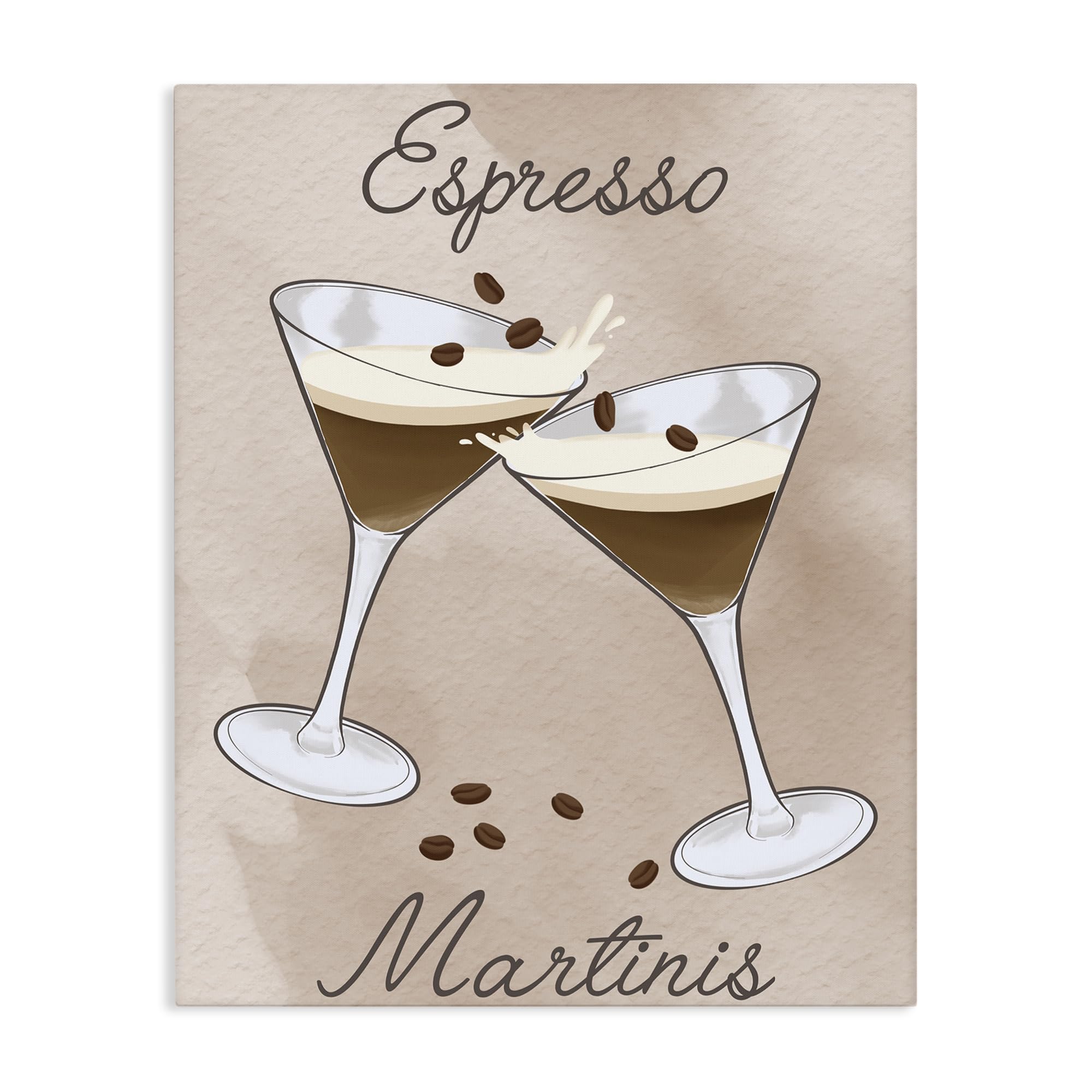 Stupell Industries Unframed 'Cheers Espresso Martinis', Canvas Art, 24 X 30 Inches, Easy To Hang And Sturdy, Made In Usa, By Marcus Prime