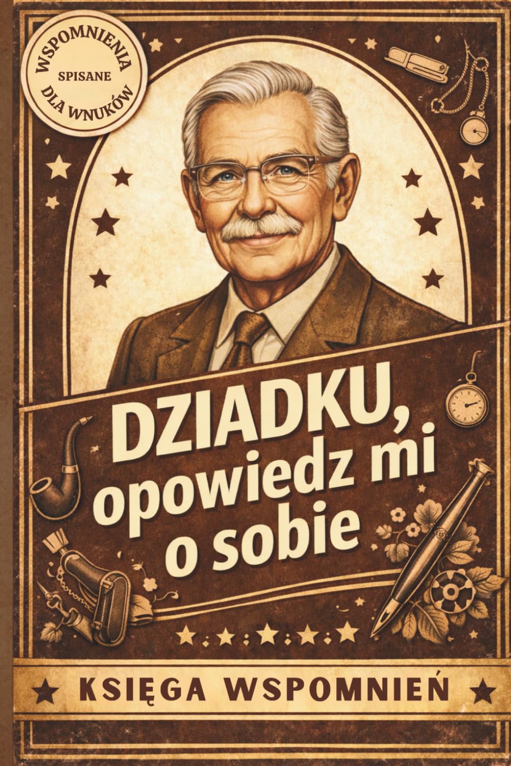 Dziadku, opowiedz mi o sobie: Księga wspomnień. Pytania, historie i życiowa mądrość spisana dla wnuków.