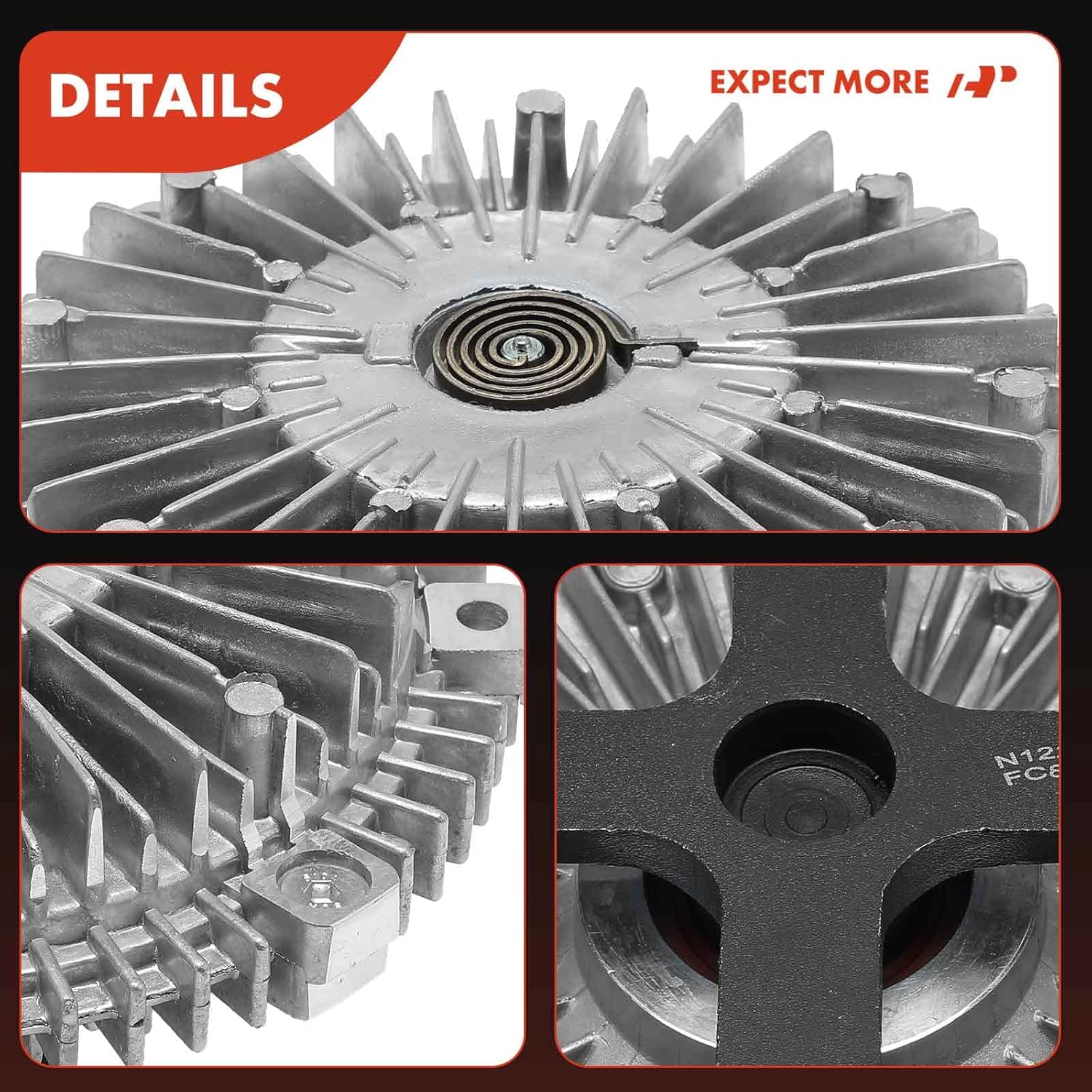 A-Premium Engine Cooling Fan Clutch Compatible with Chevrolet W3500 Tiltmaster, W4500 Tiltmaster, W5500 Tiltmaster & GMC W3500 Forward, W4500 Forward, W5500 Forward & Isuzu NPR, NPR-HD, NQR, NRR