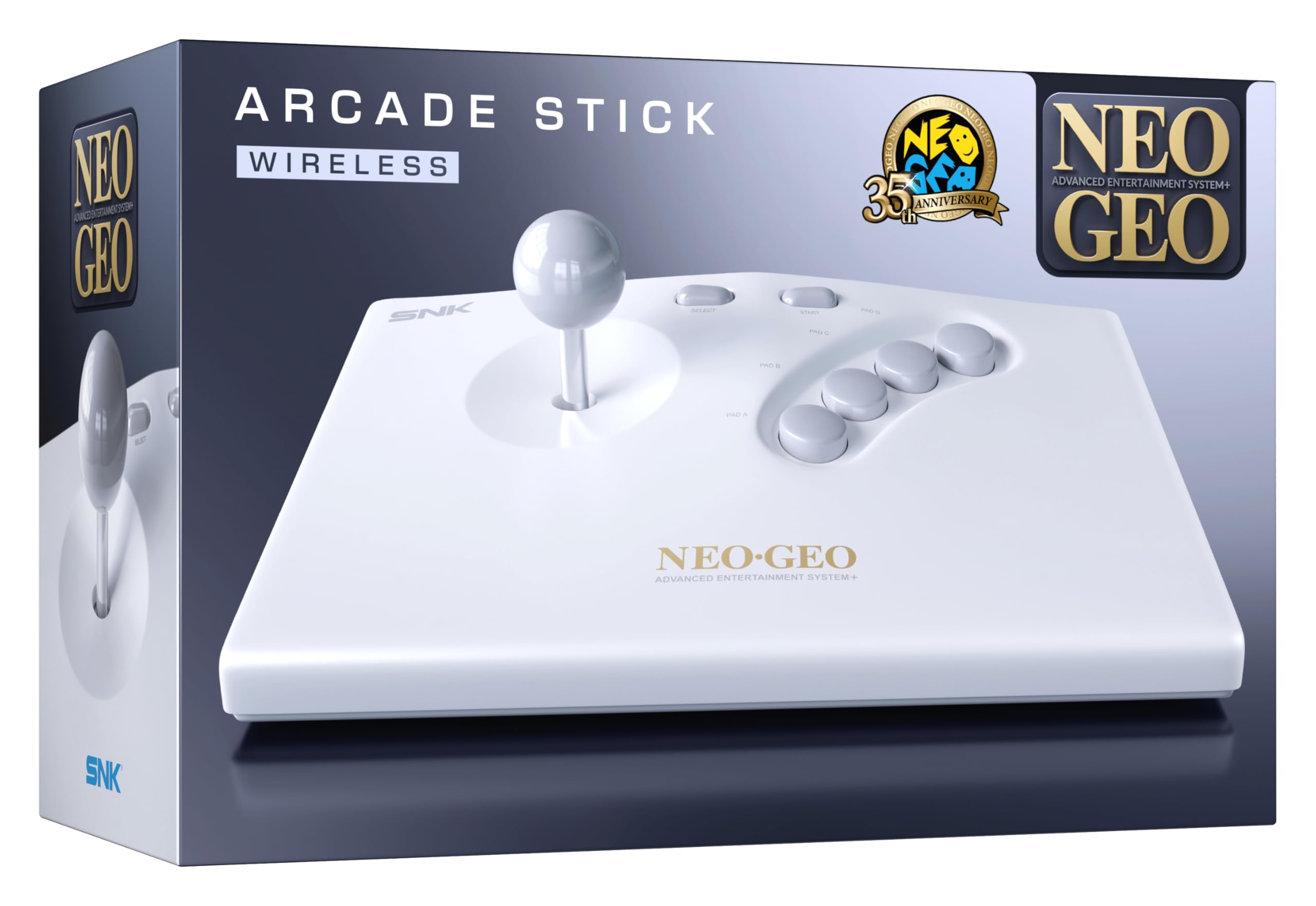 Amazon.co.jp: NEOGEO AES+ ワイヤレスアーケードスティック(ホワイト
