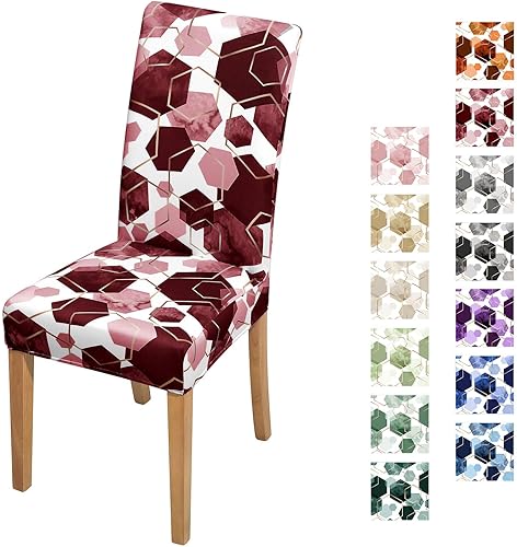 Gibelle Dining Room Chair Covers Set of 12, Soft Stretch Kitchen Chair Covers Sl