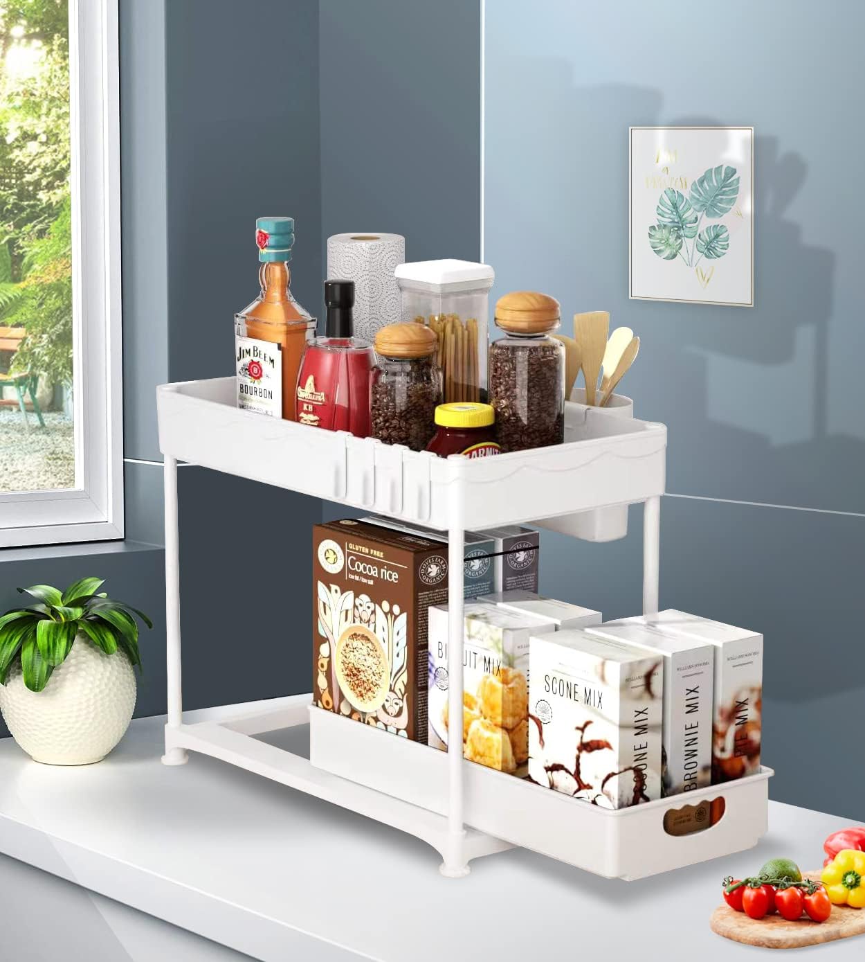 LIFOCI Organizer Sottolavello Cucina Scaffale Sotto Lavello Ripiani per