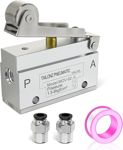 Miniatura 9 de TAILONZ PNEUMATIC Válvula electromagnética JM-07 del rodillo de la manera 1/4 de la manera de 2 posiciones 3