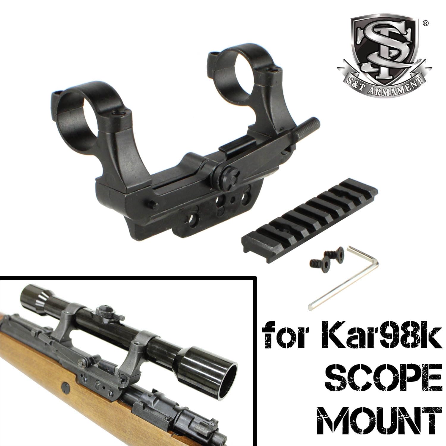 Amazon | S&T Kar98k(SPG18)用 スコープサイドマウント(20mmレール付