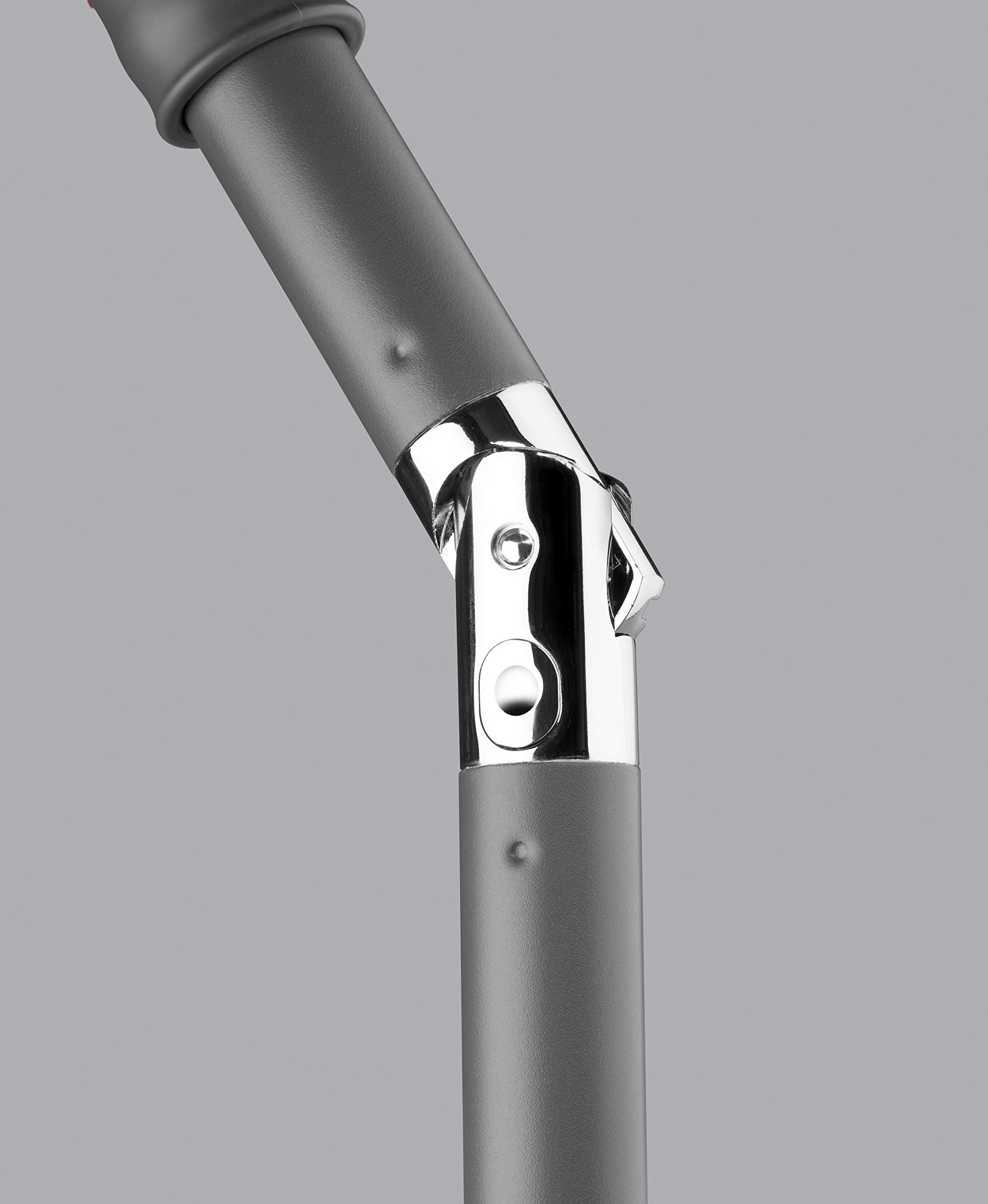 Schneider-Schirme Ombrellone Sevilla, grigio argento, 240 x 140 cm, rettangolare, 667-14, telaio in acciaio, rivestimento in poliestere, peso 4,6 kg