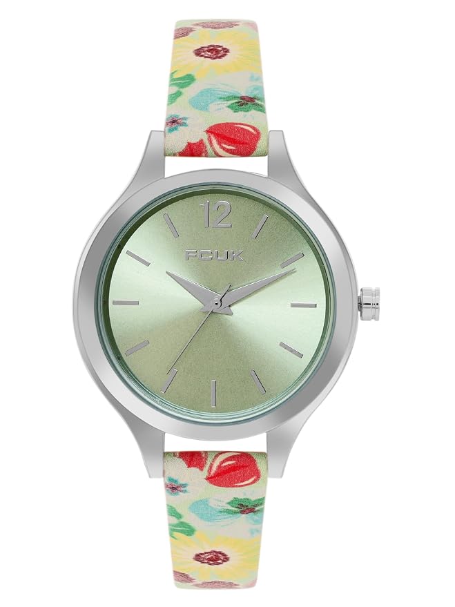 FCUK Analog Green Dial Women's Watch-FK00032B