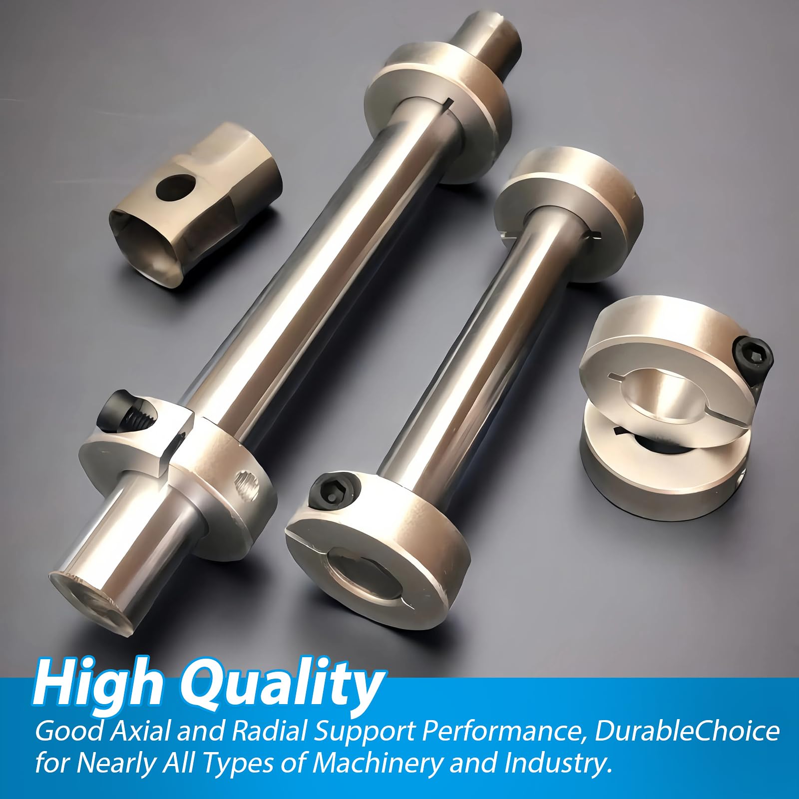 Aluminum Shaft Collars - 4 Pcs, M5 Set Screws -6