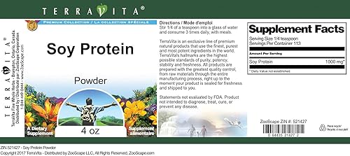 Miniatura 3 de Terravita Proteína de Soja en Polvo (4 oz, ZIN 521427)