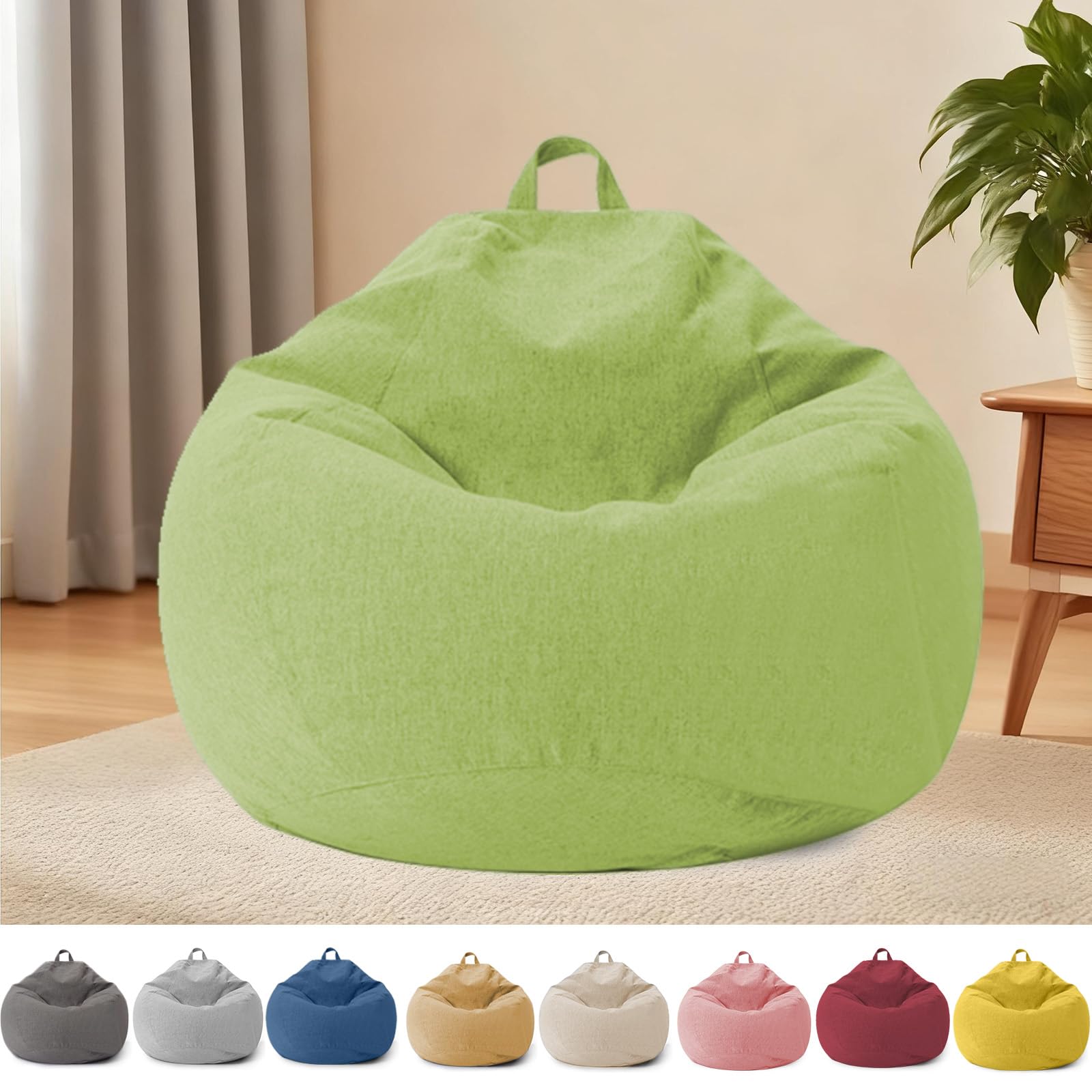 Sacco Seduto per Bambini e Adulti, Coprimaterasso Sacco Seduto Senza Riempimento, con Cerniera, per Adulti e Bambini, 100 x 120 cm Poltrona Sacco per Camera da Letto, Ufficio, Soggiorno, Terrazza