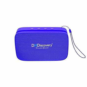 DH Discovery DH-240 Bluetooth Speaker | 15W Portable Wireless Speaker with FM, USB, TF Card, Mobile Stand & Type-C Charging | 6 Hours Playtime (Blue)