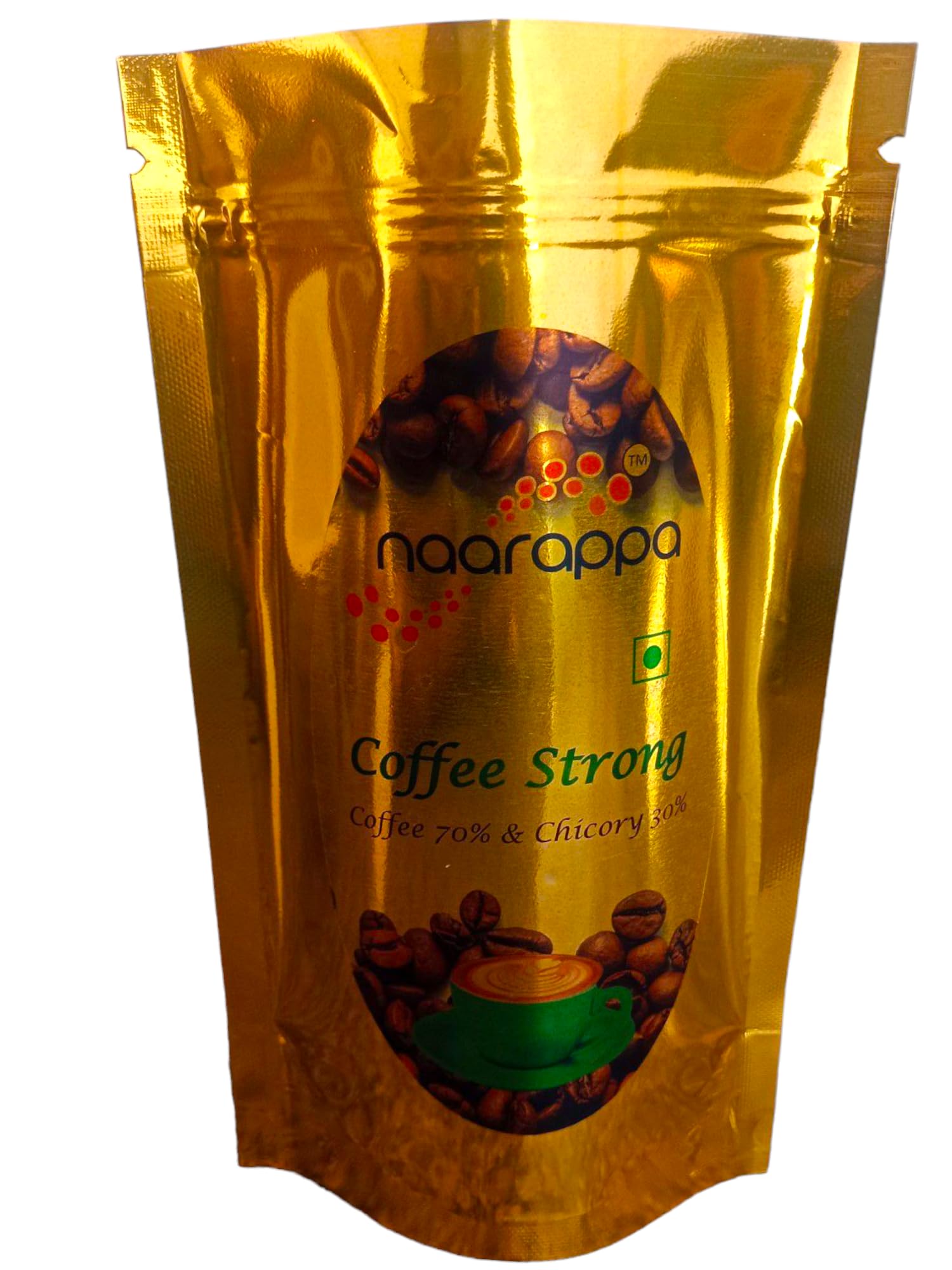 NAARAPPA Coffee Strong Filter Coffee Powder 500gm Pouch | Strong Blend of 70% Coffee (Robusta & Arabica) - 30% Chicory | South Indian Freshly Roasted Ground Coffee (B0CL2HBDTQ) Amazon Price History, Amazon Price Tracker