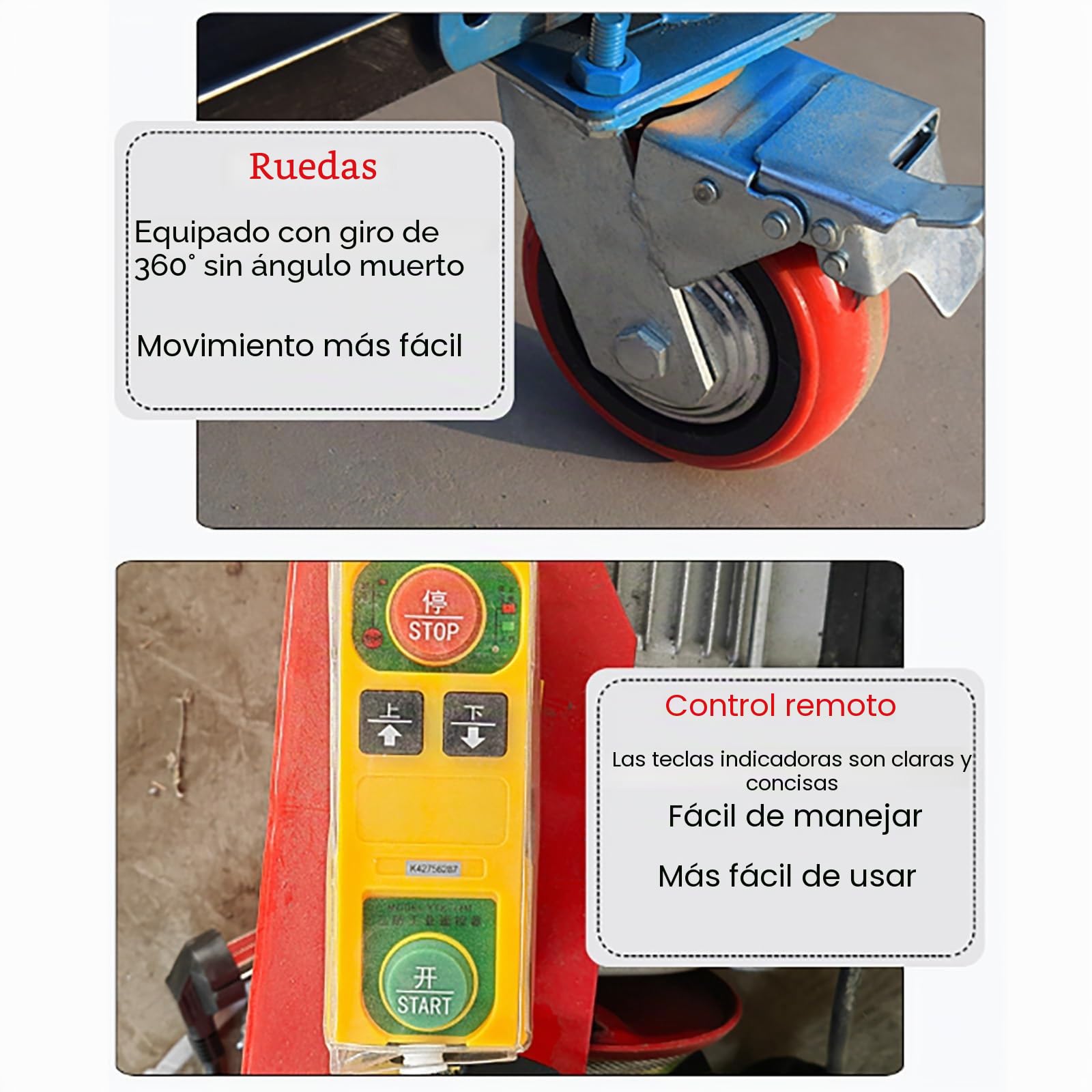 Plataforma de andamio eléctrica - Plataforma elevadora móvil plegable con altura ajustable para construcción y mantenimiento