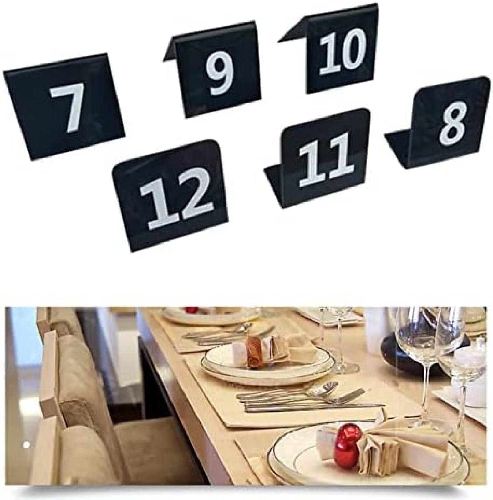 Juego De Números De Mesa Acrílicos De 1 A 50/100 Tarjetas De Números De Mesa, Fáciles De Limpiar Y Colocar, para Bodas, Hoteles, Restaurantes, Cafeterías, Bares, Carteles De Mesa, Etiquetas Digita