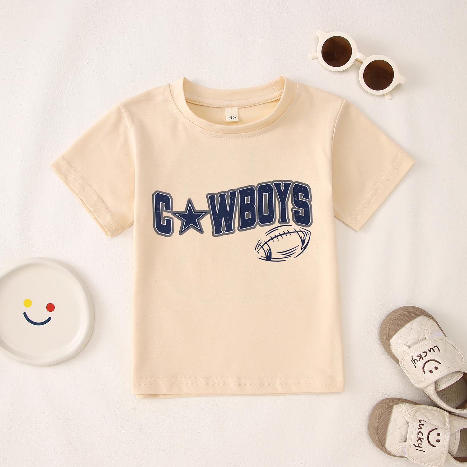 SOFEON Toddler Football Shirt Baby Boys Football Team T-Shirt Funny Game Day Shirts Sports Fans Lover Short Sleeve Tees Tops - Image 6