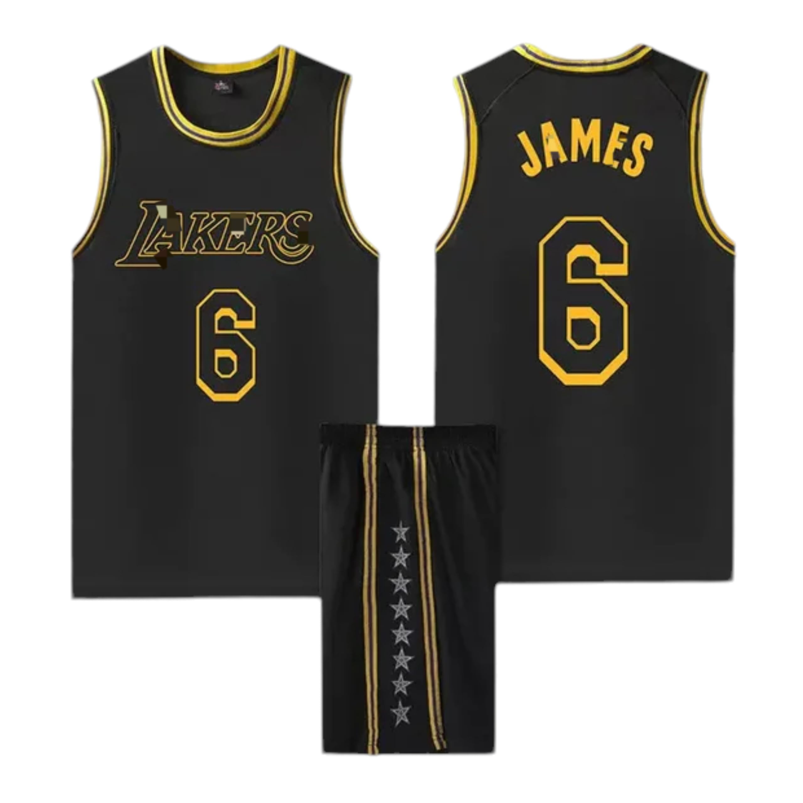 Basketball Jersey Lakers #6 Lebron James Sports Basketball Sleeveless Suit, Basketball Lakers Kids Sportswear Basketball Jersey Vest Shirt+Short. (UAE/KSA, Age, 12 Years, 13 Years, Regular, Purple)