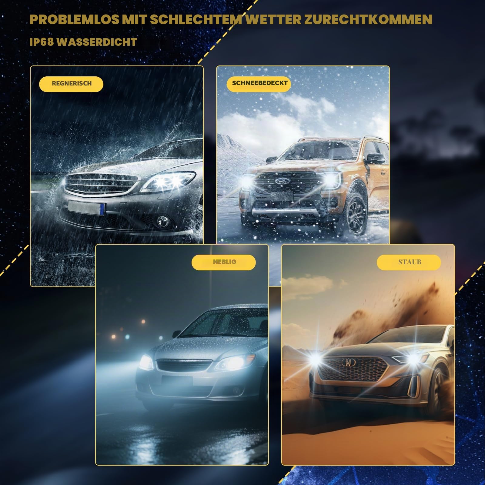 D1S Xenon Brenner Scheinwerfer für Auto -12V 35W 1:1 Ersatz HID Lampe für Original Lampe Auto, Pack of 2-6000K