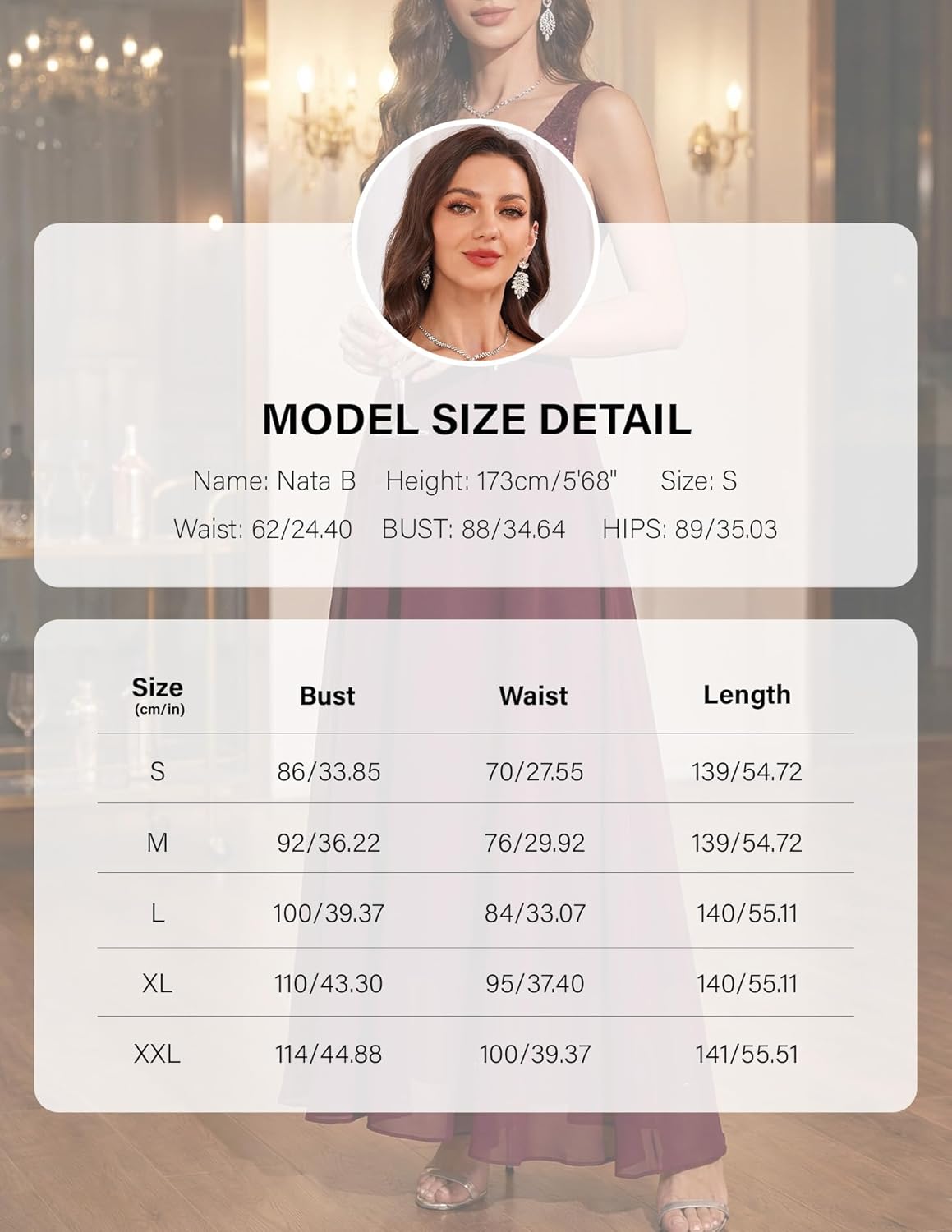 BeryLove Sequin Formal Dress for Woman A Line Lace Prom Dresses Sleeveless Cocktail Maxi Gowns - Image 7