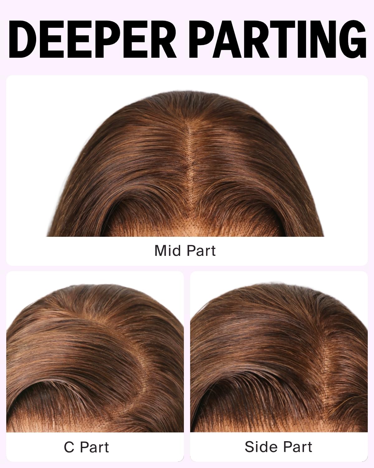 MEGALOOK Salon-Quality Ready to Go Glueless Wigs Human Hair 220% Density 5x6 Pre Cut HD Lace Front Wig 12A Silky 4# Brown Straight Wigs Real Plucked Bleached Knots Wig Human hair 16 Inch - Image 3
