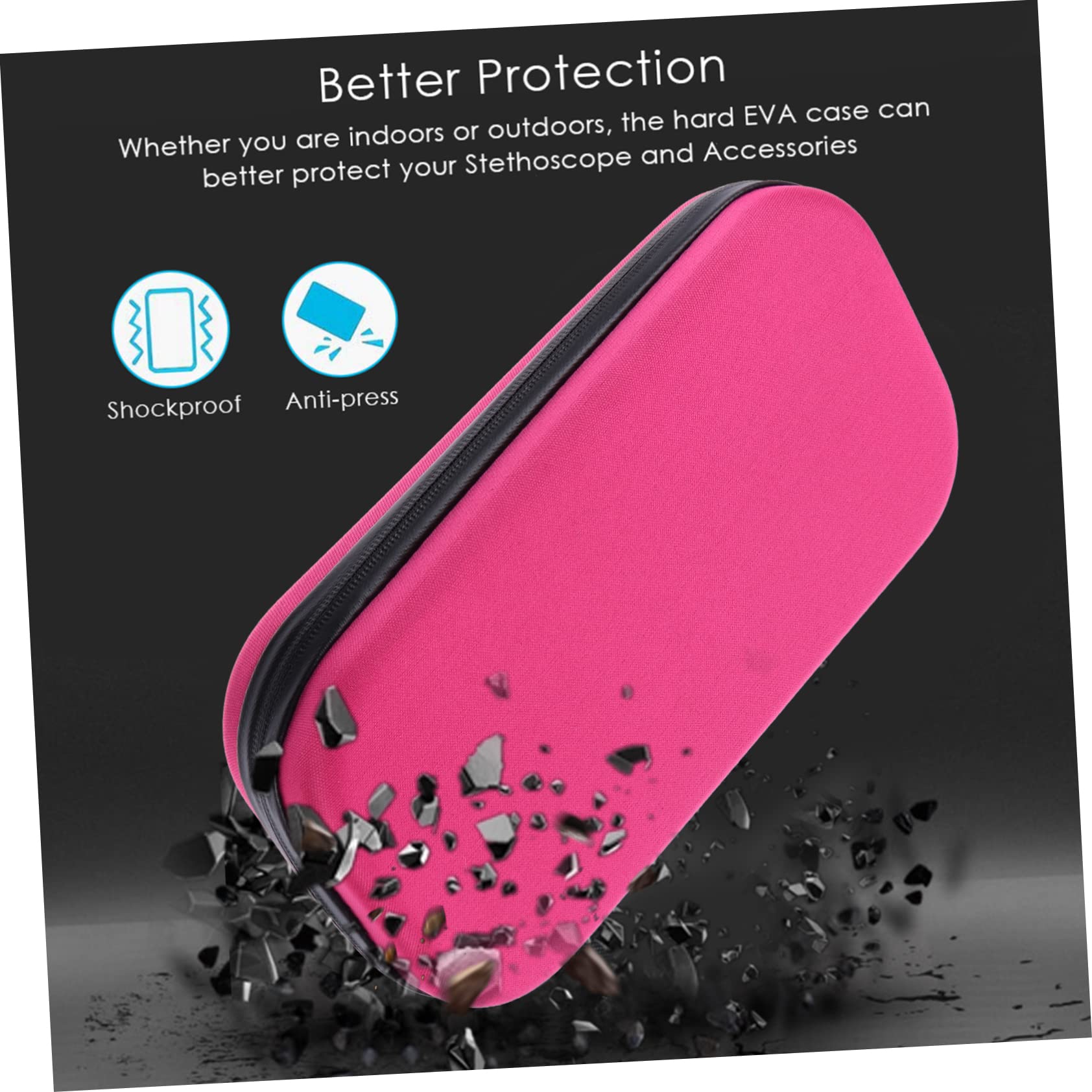Funda para Estetoscopio Portátil Eva Rosa Asa y Malla