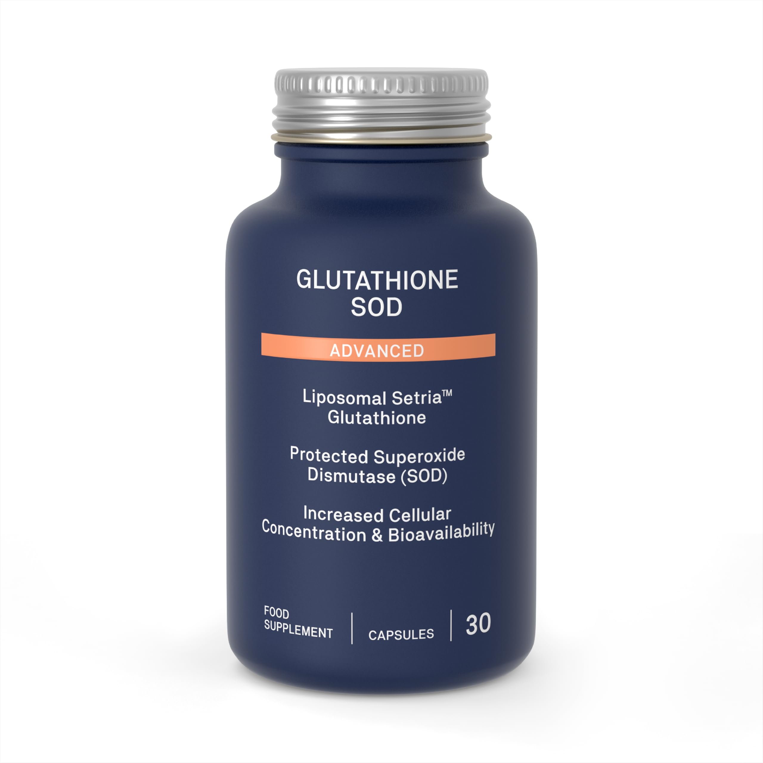 Natroceutics Glutathione SOD Advanced, Liposomal Setria Glutathione & TetraSOD Superoxide Dismutase, SOD Complex, Liposomal Delivery - Once Daily - 30 Vegan Capsules