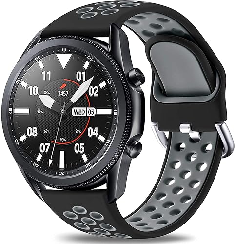 Miniatura 2 de Easuny Correa deportiva compatible con Samsung Galaxy Watch 3 de 1.772 pulgadas/Galaxy Watch 1.81 pulgadas/Samsung Gear S3 Frontier, correa de reloj