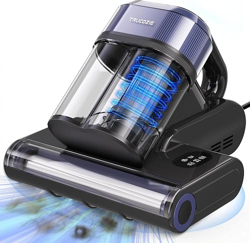 TrucozieHome Mattress Vacuum with UV-C Light, 149°F Heat & 16KPa Suction for Pet Hair and Dust on Beds and Sofas TrucozieHome Mattress Vacuum with UV-C Light, 149°F Heat & 16KPa Suction for Pet Hair and Dust on Beds and Sofas