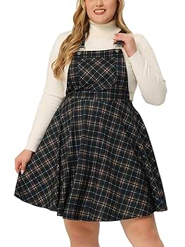 Apolina Agnes Pinafore ワンピース 체크앤도트
