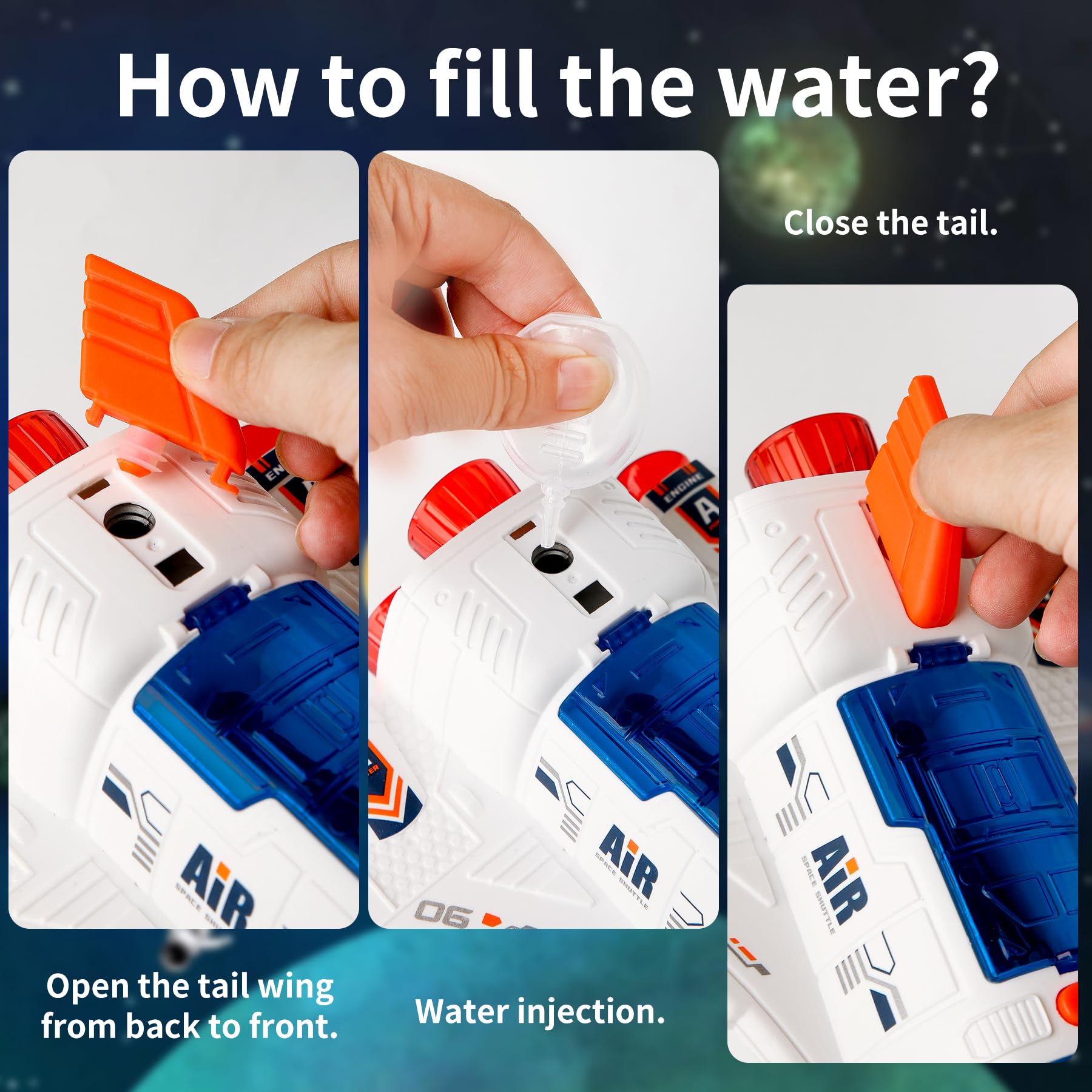 Amazon.co.jp: Wbzle 集中、フォーカスロケット、宇宙船シャトル