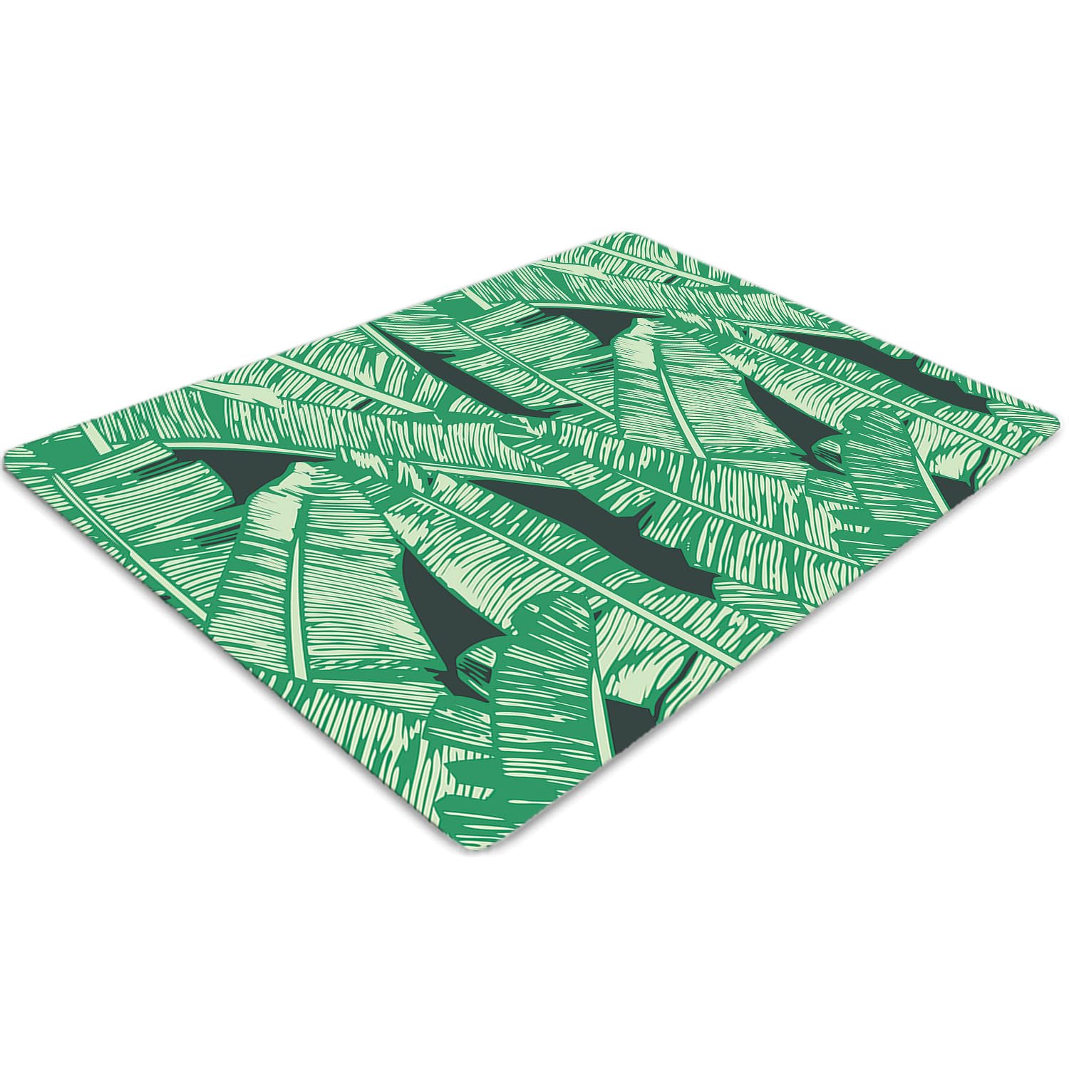 Tapis de sol pour roulettes de chaise évitant les rayures sur le parquet avec motif tropical