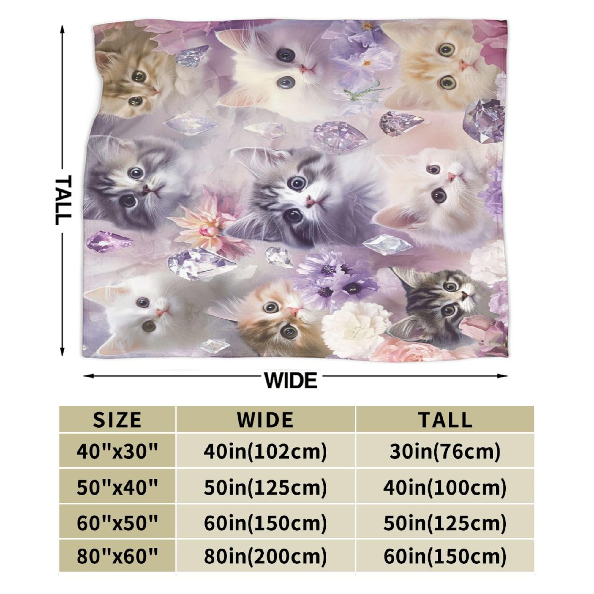 Zeleda Manta De Gato Con Diseño De Patas De Gato, Diseño De Animales Y Mascotas, Regalos Para Amantes De Las Manos De Gatitos Para Adultos Y Niños, Suave Y Ligera, 50