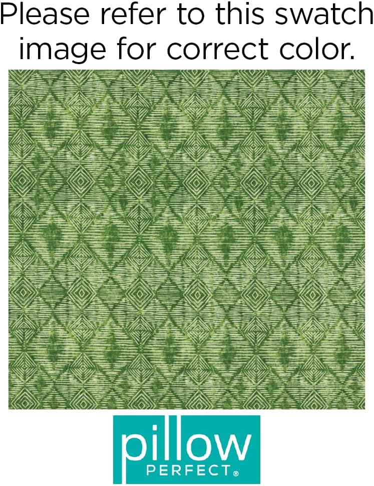 Pillow Perfect Outdoor/Indoor Nesco Palm Green Lumbar Pillows, 11.5" x 18.5", Pack of 2