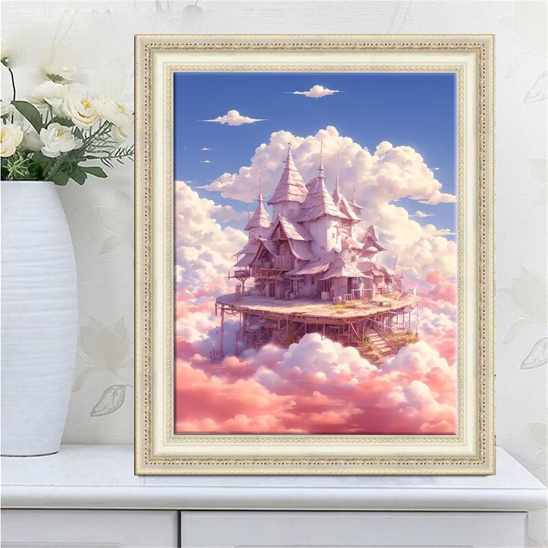 DIY Malarstwo diamentowe 5D, sztuka diamentowa, chmury, zestawy kabinowe dla dorosłych, sztuka ze strasu, haft, artykuły rzemieślnicze, dla dzieci i dorosłych, idealna dekoracja ścienna do domu,