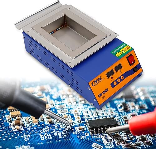 Miniatura 2 de Olla de soldadura de 9000 W, olla de soldadura de acero inoxidable para soldadura y baño de soldadura, olla de soldadura con raspador de pasta,