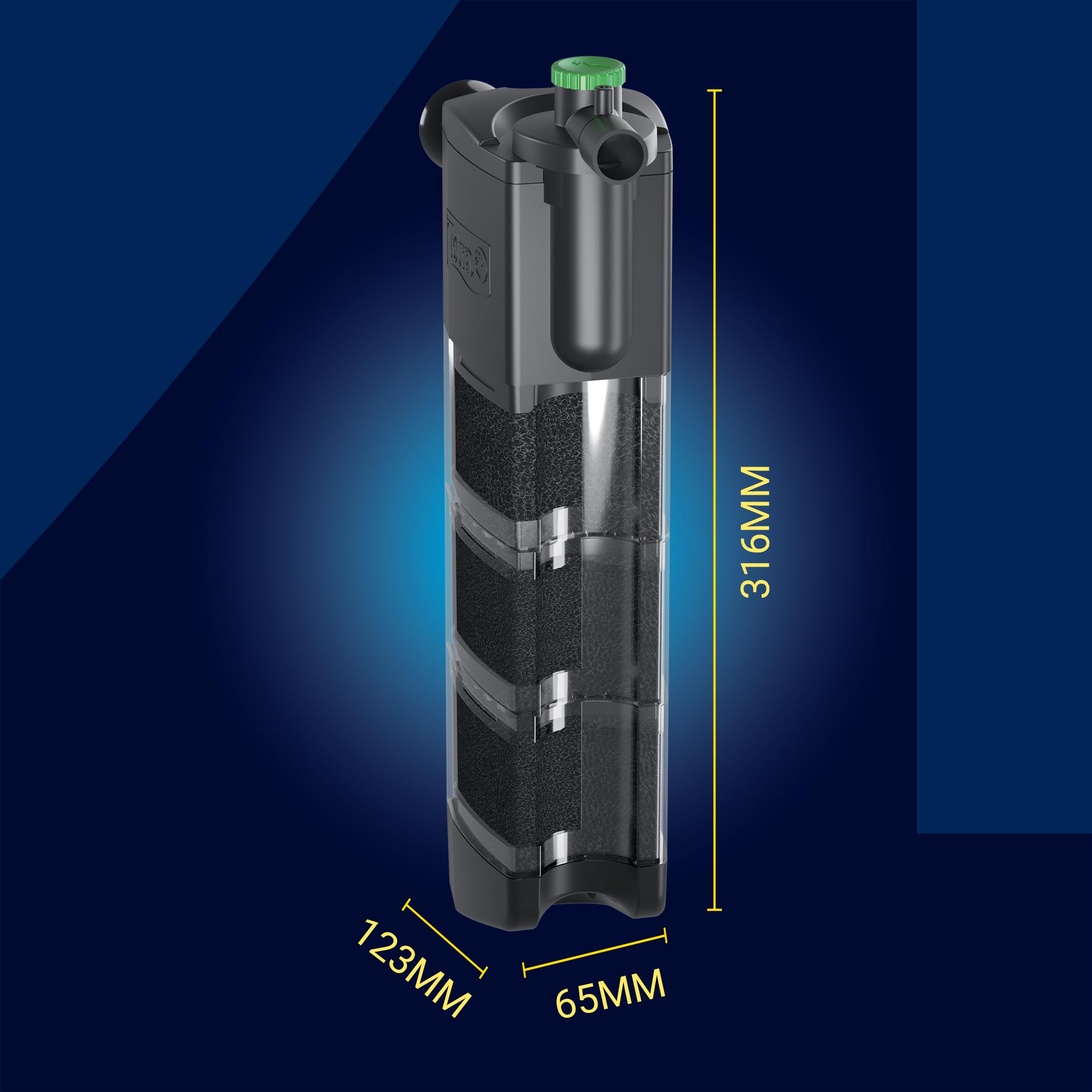 Tetra INX 250 Aquarium Innenfilter, für Aquarien mit 190 bis 250 Liter | Filter für klares und gesundes Wasser | mechanische und biologische Filterung | leistungsstark und leise