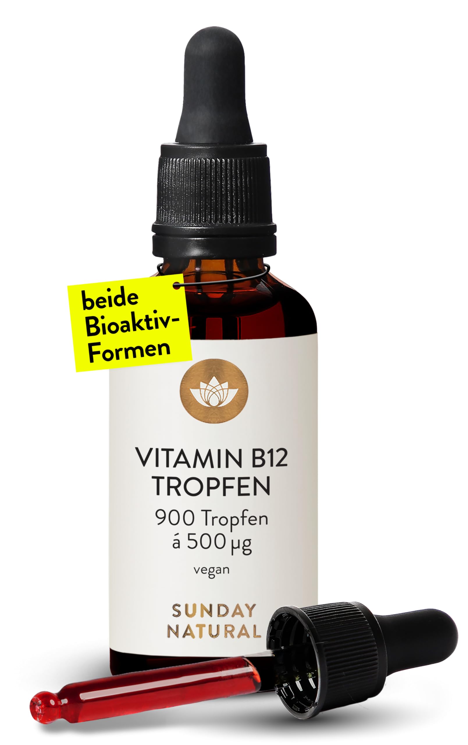 SUNDAY NATURAL® Vitamin B12 Tropfen