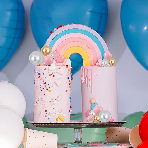 Miniatura 6 de Gyufise 30 bolas de espuma para tartas, mini globos, decoración para baby shower, boda, aniversario, fiesta de cumpleaños, decoración de tartas,