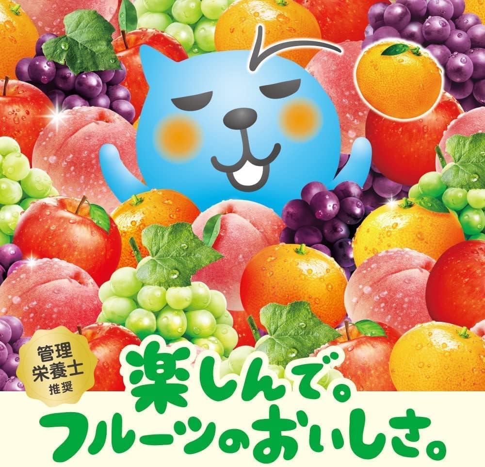 「ミニッツ メイド ぷるんぷるんQooゼリー飲料 125ｇ5種類 合計18個の詰め合わせ アソートセット」（ぶどう×6 みかん×3 マスカット×3 もも×3 りんご×3）合計18個 （バラエティ茶屋240）