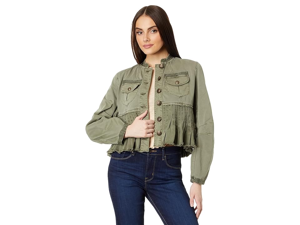 Free People Cassidy Jacket (Military) Women's Vest