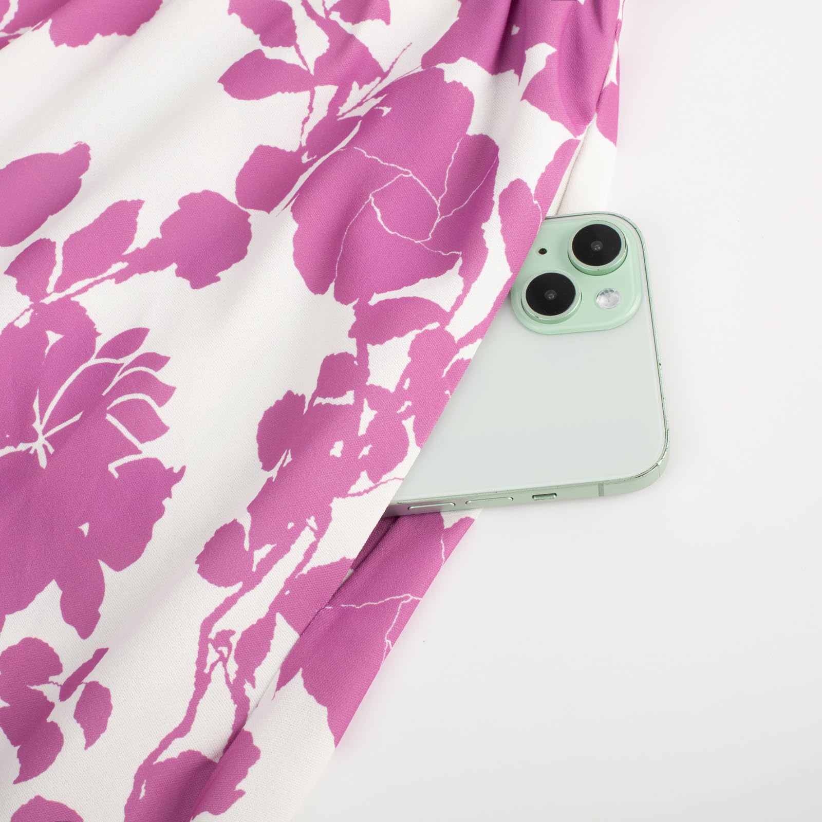 GRACE KARIN Women's 2026 Summer Maxi Dress Floral Tie Front Spaghetti Strap Casual Boho Beach Flowy Sundress with Pockets