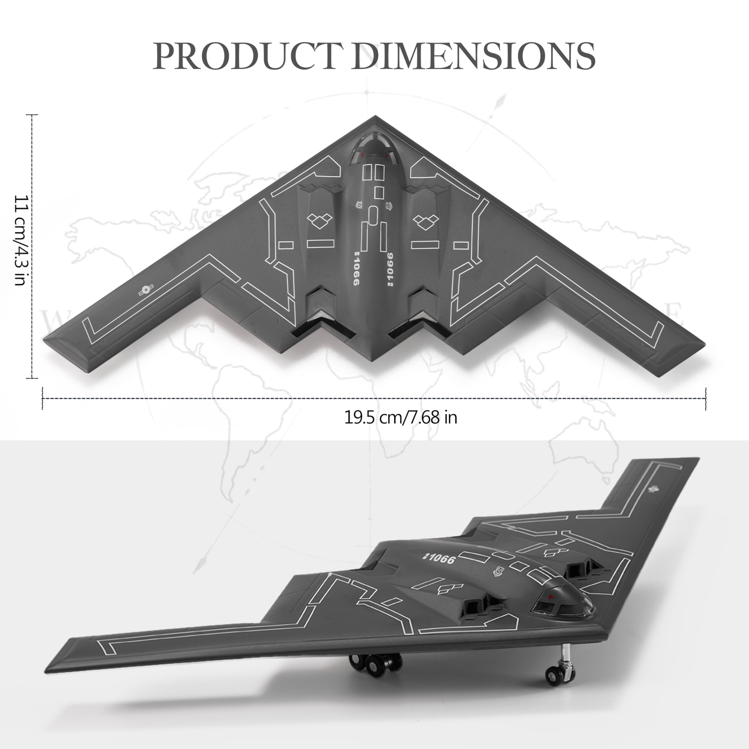 Amazon.com: Udnorbay B-2 Spirit Die-cast Airplanes - 1/200 Scale