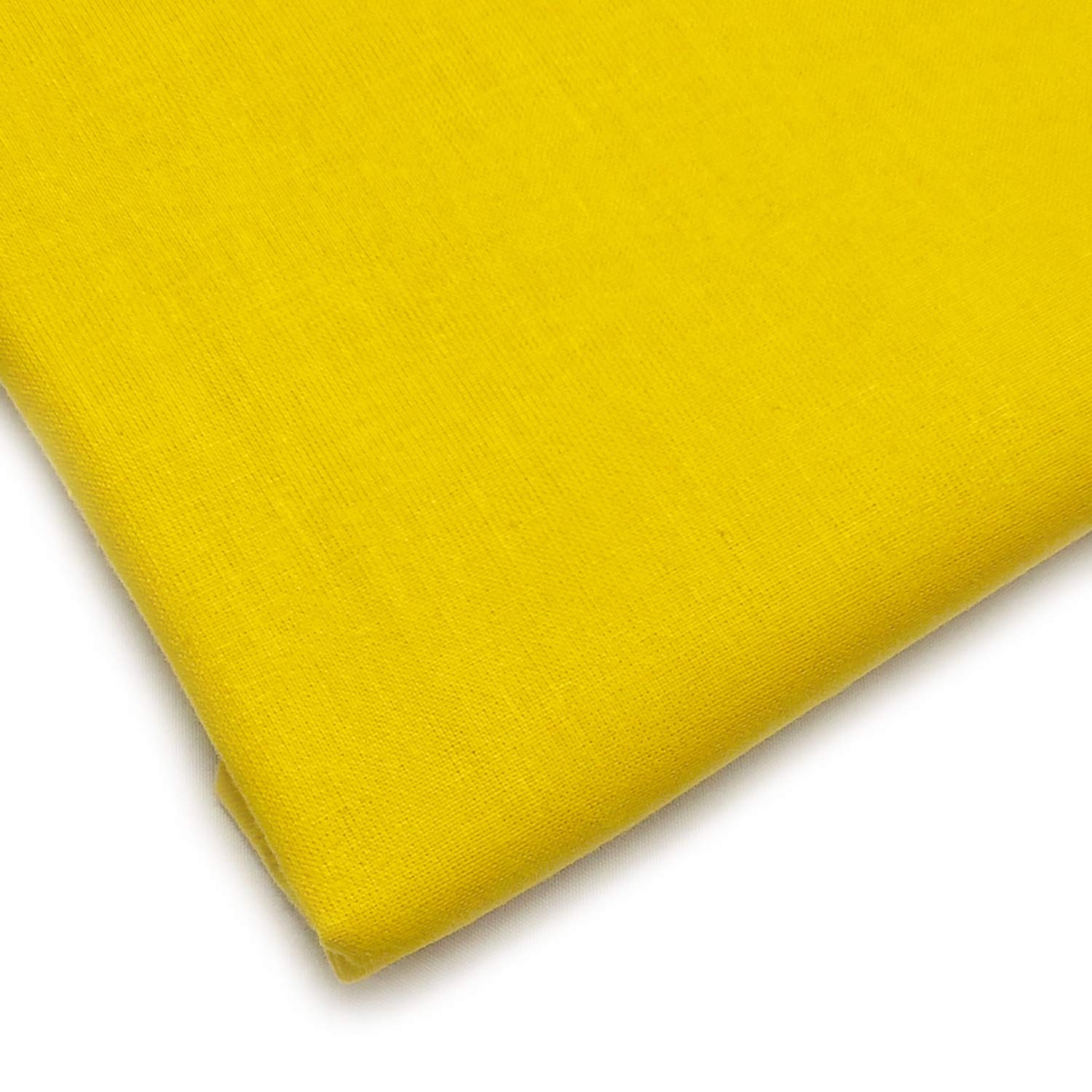 Fabrics King Online Sunshine Yellow Lifestyle Plain Extra Wide 100% Cotton Poplin Craft Sheeting Fabric Material For Dressmaking Project Sheeting Sewing | 60" | 150Cm Wide | Sold By The Metre (Sunshine Yellow)