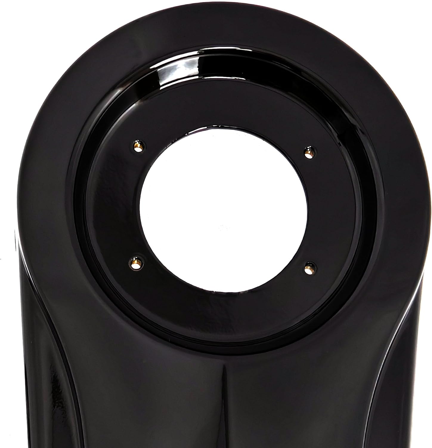 Gloss Black Motorcycle Gas Tank Dash Console with Gas Cap for Harley Touring Bagggers Electra Glide Ultra Glide Street Glide Road Glide 1986-2007 (Black Cap)