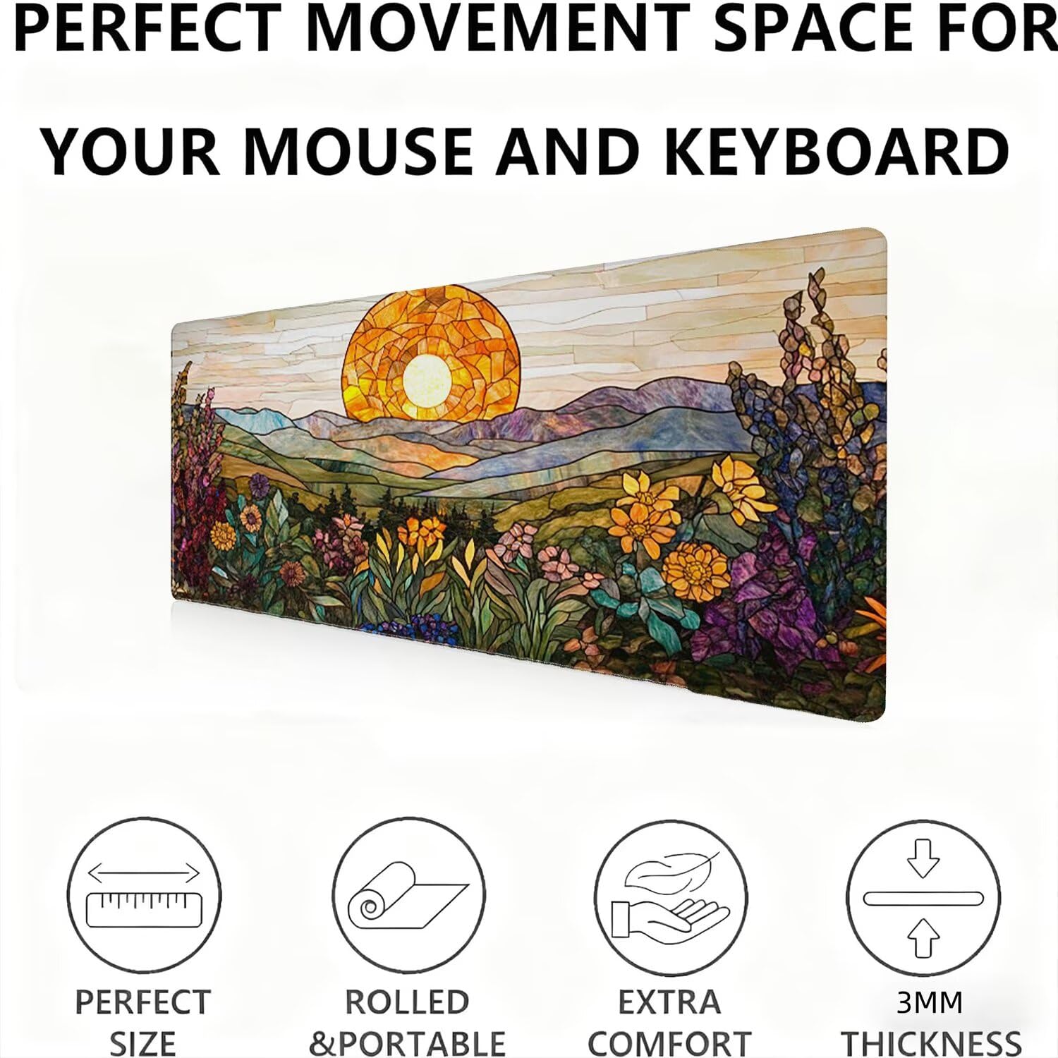 Podkładka pod mysz, podkładka pod mysz XXL 1200 x 600 podkładka pod mysz dla graczy, wodoodporna gumowa podstawa, duża podkładka pod mysz do gier na biurko szyte krawędzie wodoodporna antypoślizgowa