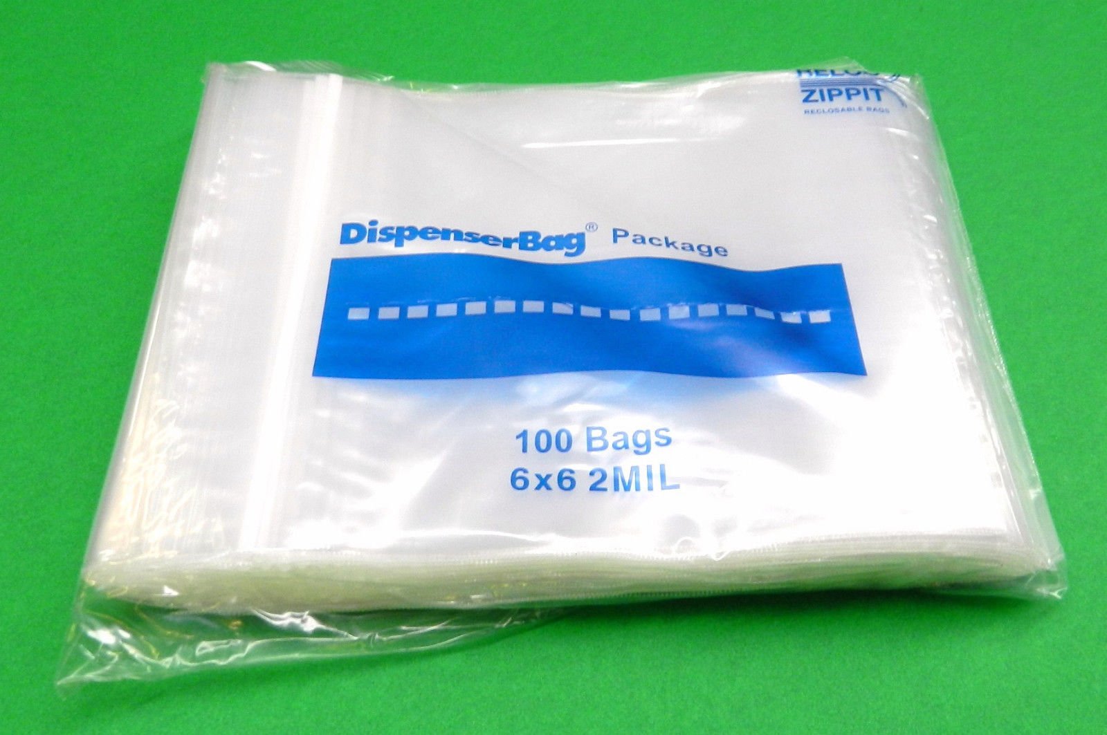 BooTool(TM) 6x6 ZIPLOCK RECLOSABLE BAGS CLEAR 2MIL POLY BAGS 100 Pcs RELOC  ZIPPIT 6